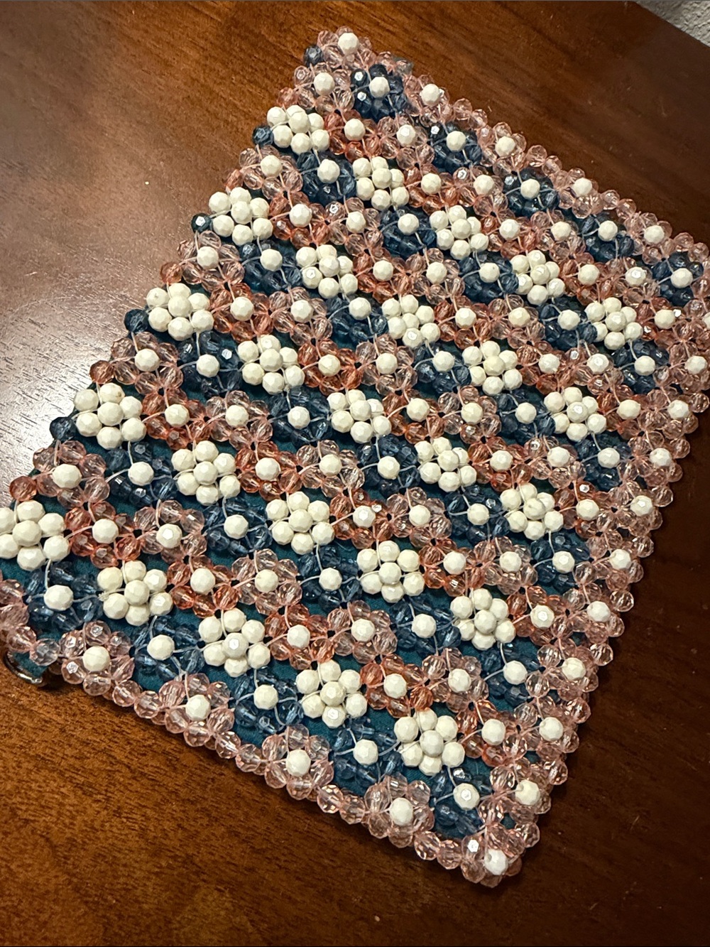 La Regale vintage beaded pouch